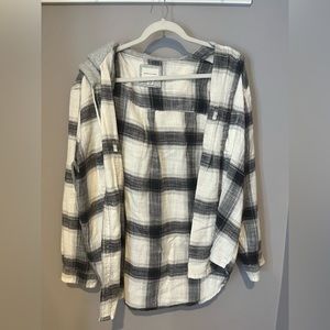 Flannel hoodie